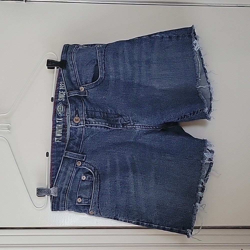Vintage Dickies Cut Off Jean Shorts Size 12 EUC